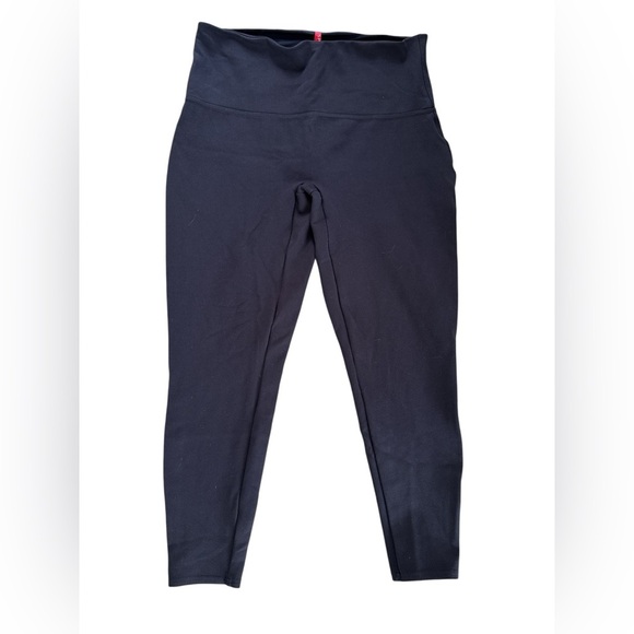 SPANX Navy Blue Pant Elastic Waistband Size Large - Picture 1 of 4